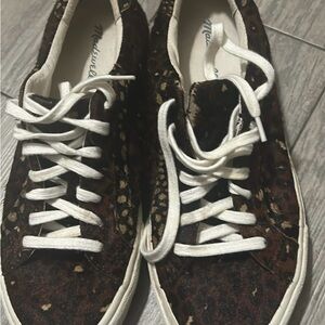 Madewell Women's Sneakers - brown calf hair size 8.5